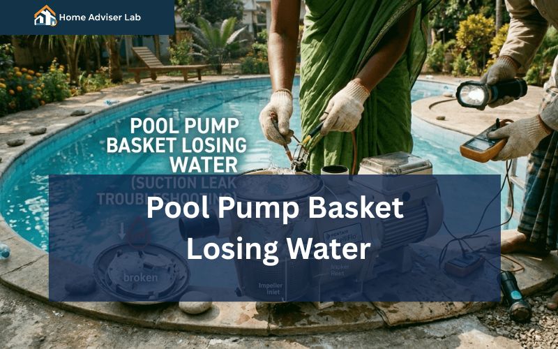 Pool Pump Basket Losing Water
