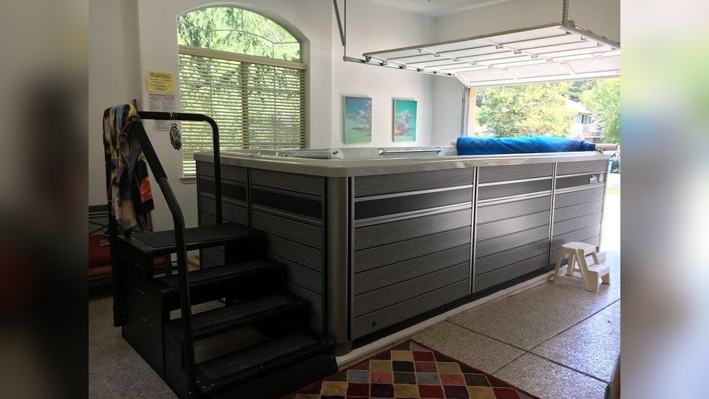 Above Ground Pool In Garage