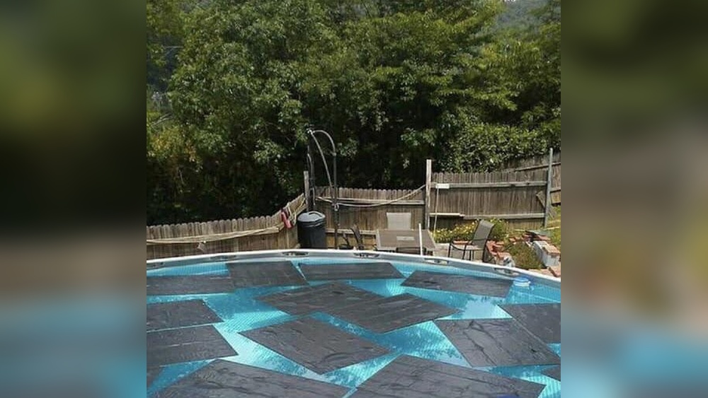 Black Trash Bags On Pool