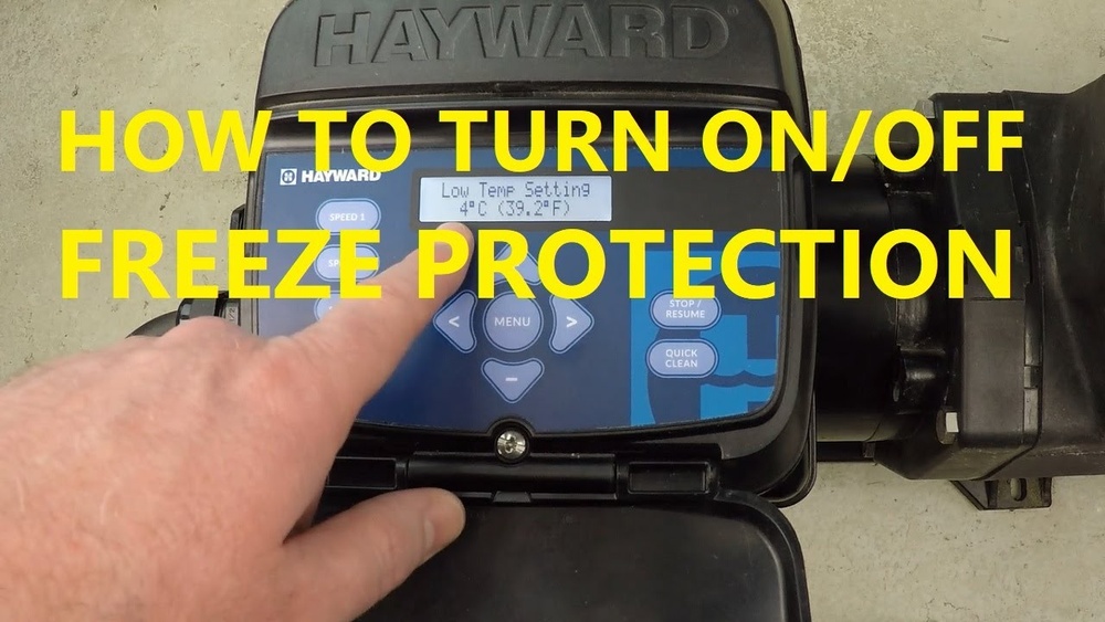 Hayward Pool Pump Freeze Protection