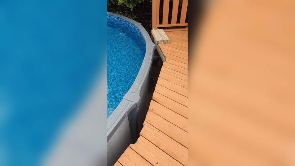 How To Fill Gap Between Above Ground Pool And Deck