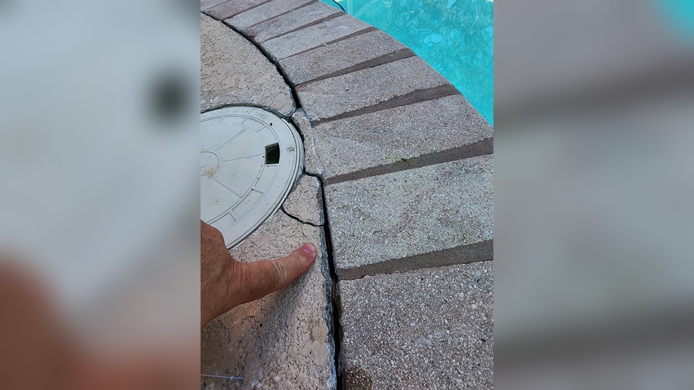 Pool Coping Pulling Away From Concrete