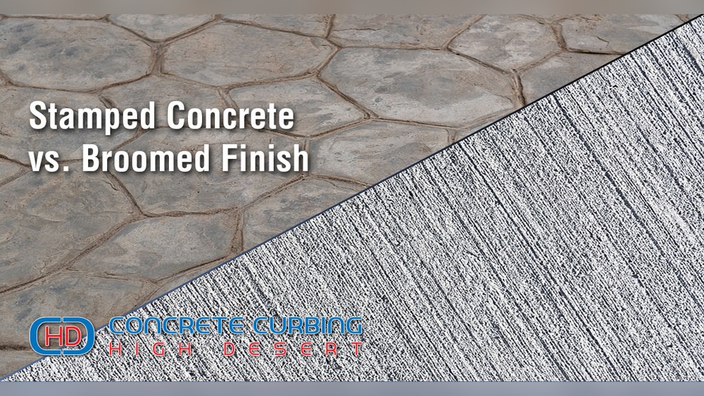 Stamped Vs Brushed Concrete