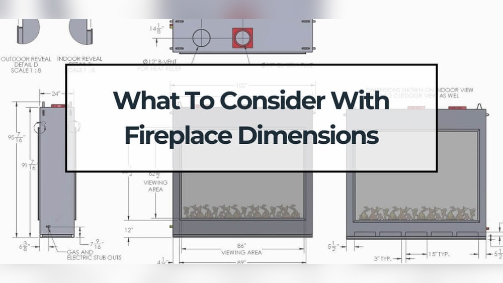 Standard Fireplace Dimensions Size Chart