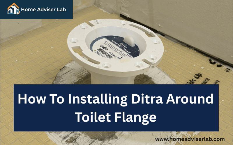 How To Installing Ditra Around Toilet Flange-FI
