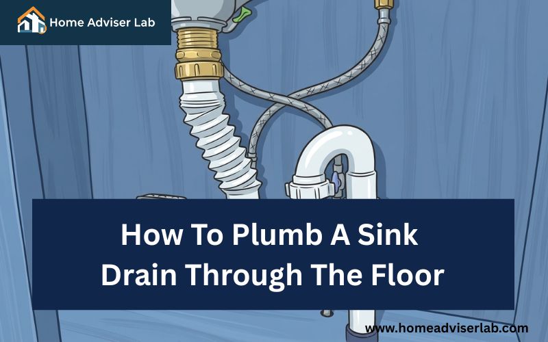 How To Plumb A Sink Drain Through The Floor-FI