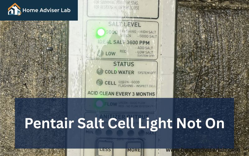 Pentair Salt Cell Light Not On-FI