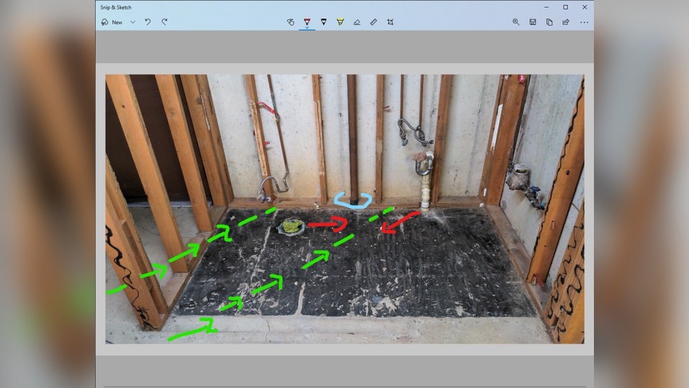 Adding Shower To Basement Half Bath