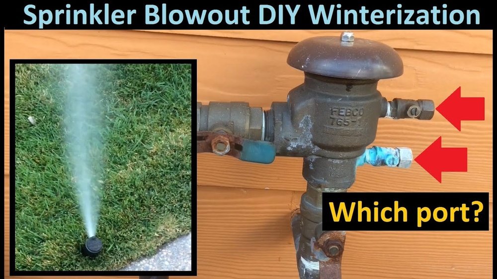 Can I Blow Out Sprinklers Through Backflow Preventer