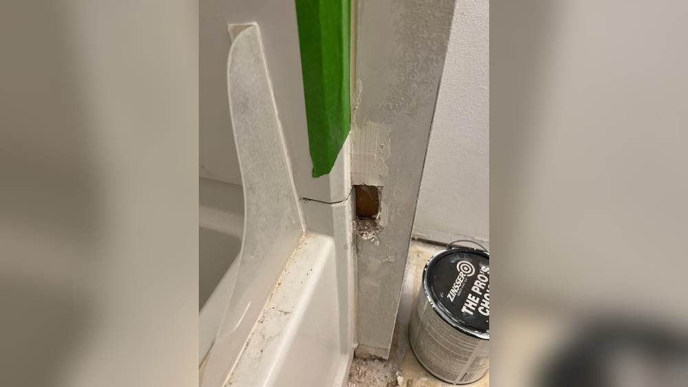 Drywall Next To Shower Getting Wet
