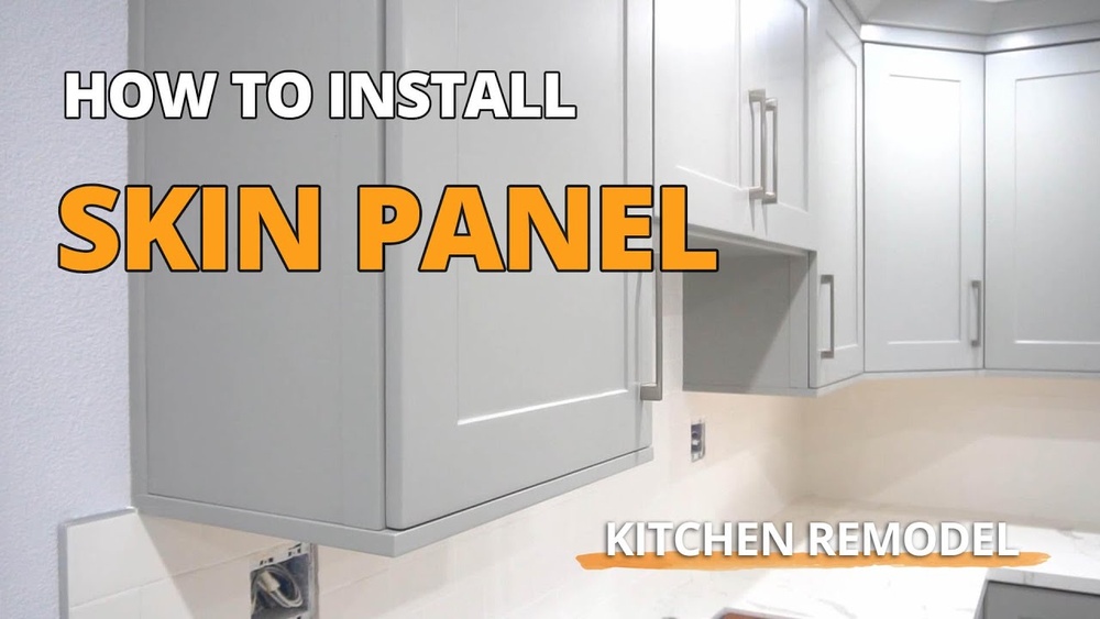 How To Attach Cabinet End Panel Skins