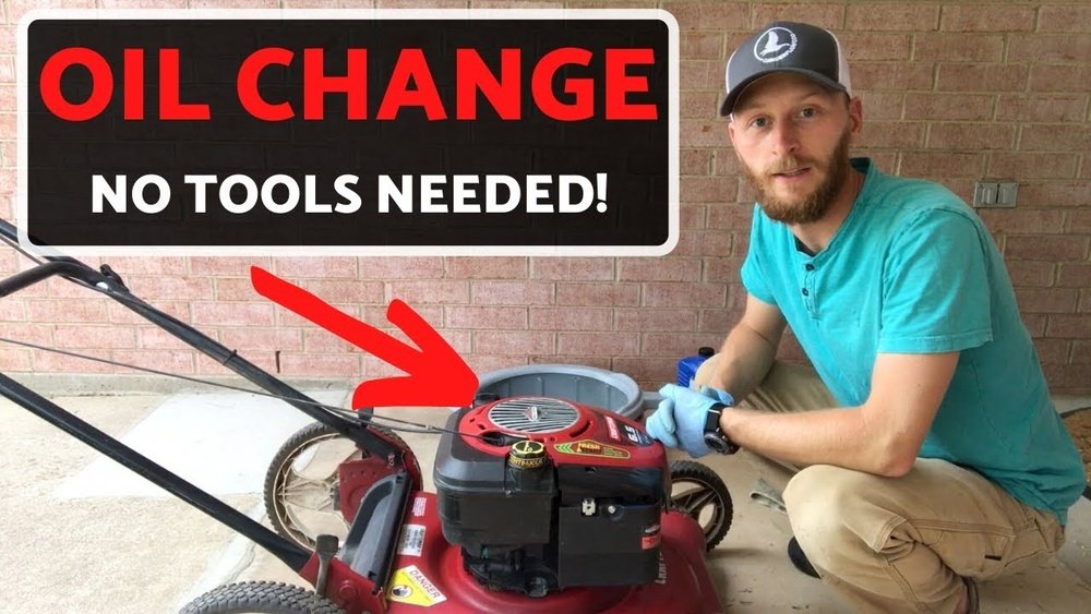 How To Change Oil In Lawn Mower Without Drain Plug