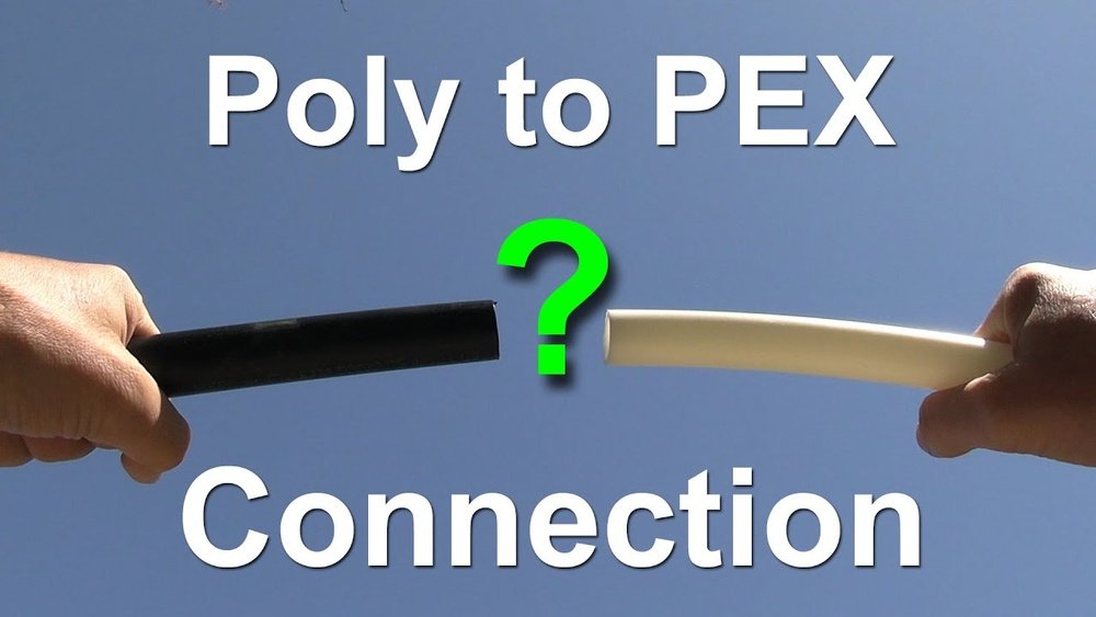 How To Connect Black Poly Pipe To Pex