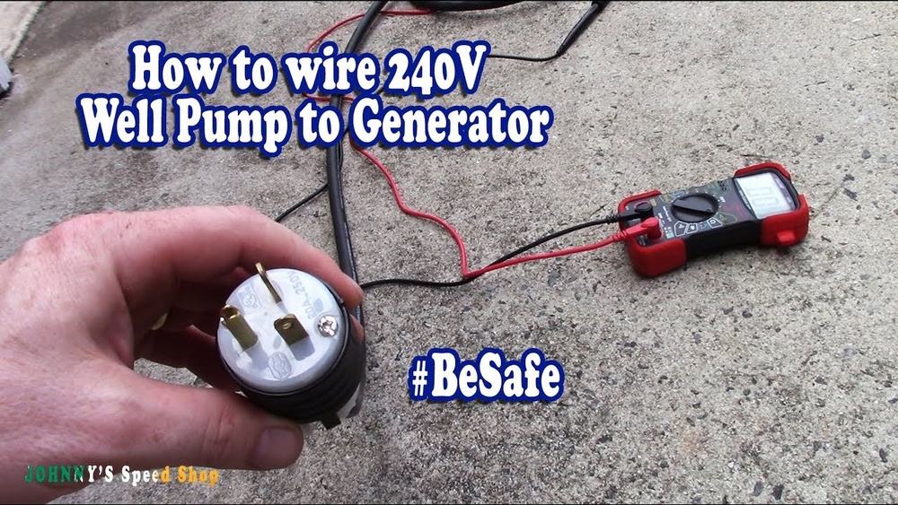 How To Connect Well Pump To Generator