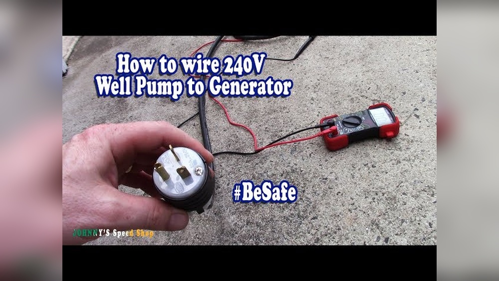 How To Hook Well Pump To Generator