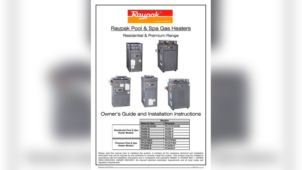 Raypak Pool Heater Troubleshooting Manual