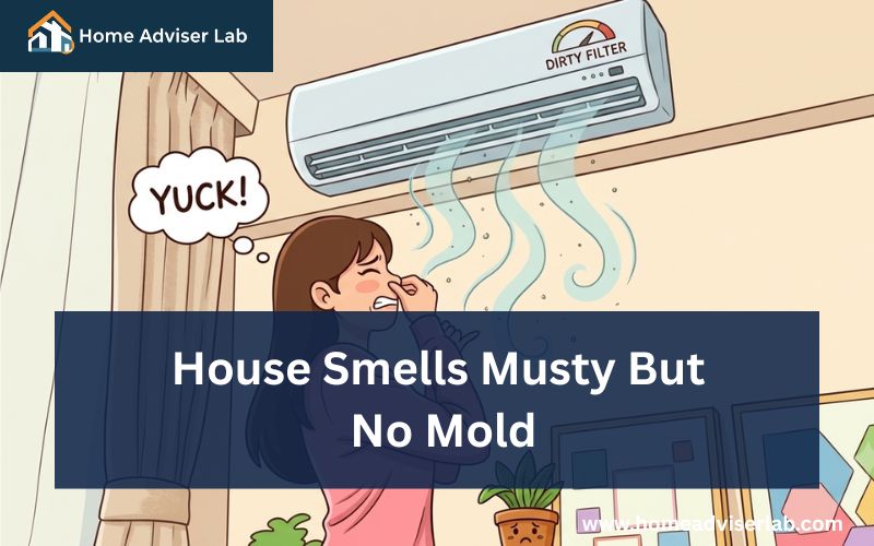 House Smells Musty But No Mold-FI