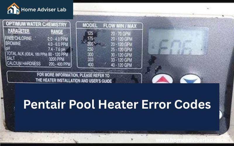 Pentair Pool Heater Error Codes-FI