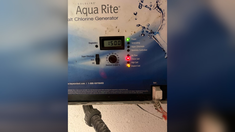Hayward Salt Cell Reading Low