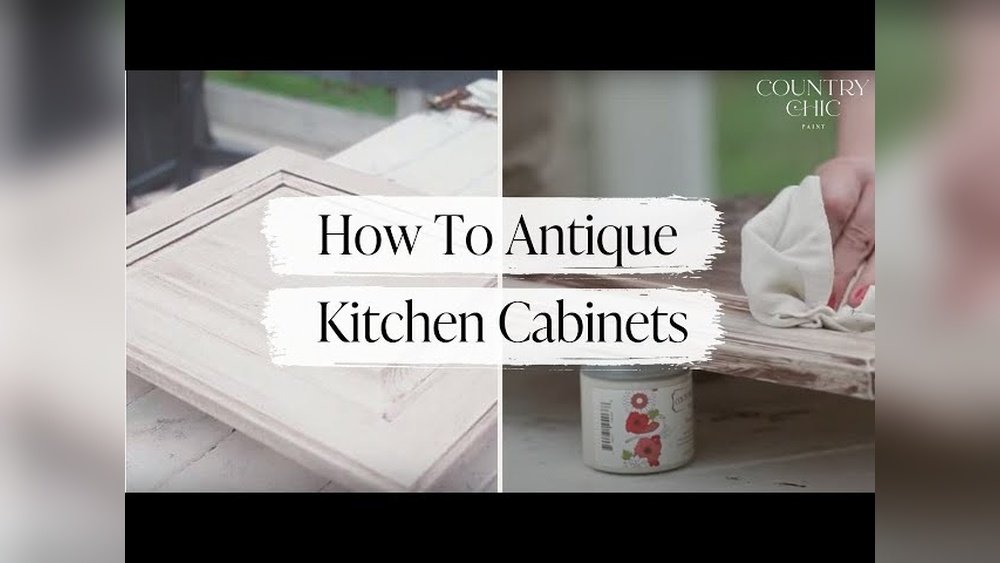 How To Antique Kitchen Cabinets