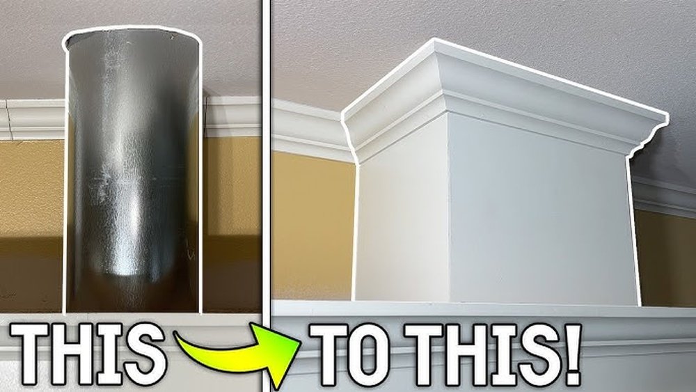 How To Hide Kitchen Vent Pipe