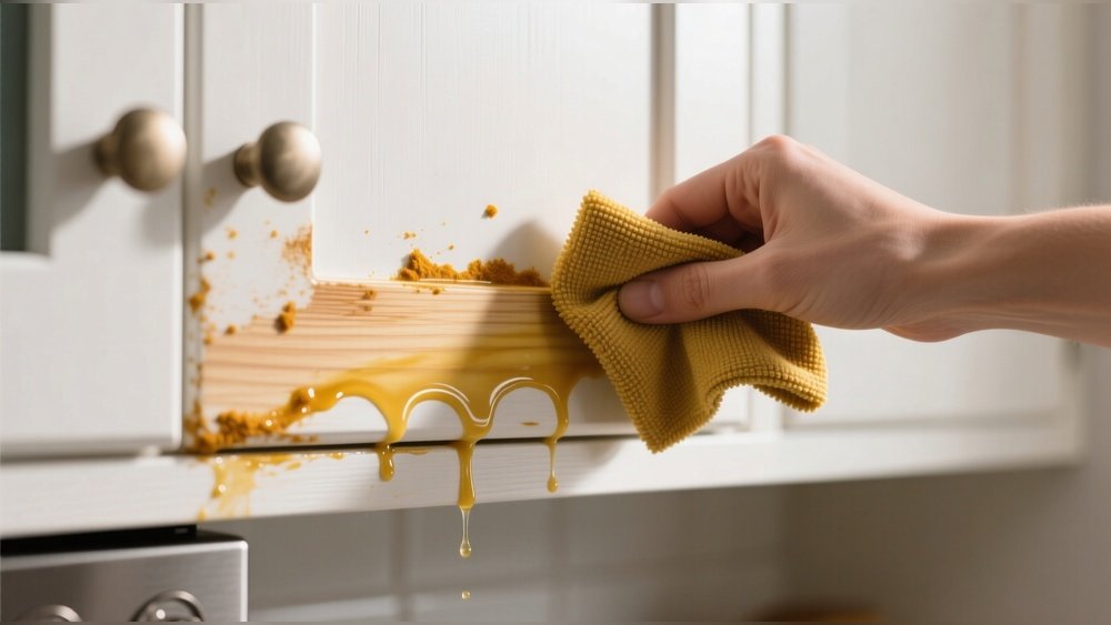 How To Remove Turmeric Stains From Kitchen Cabinets