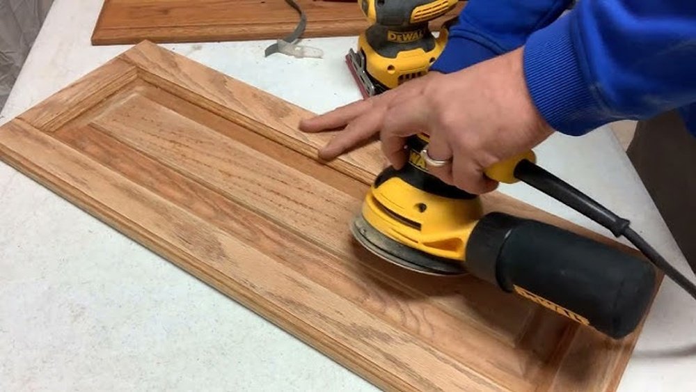 How To Sand Kitchen Cabinets