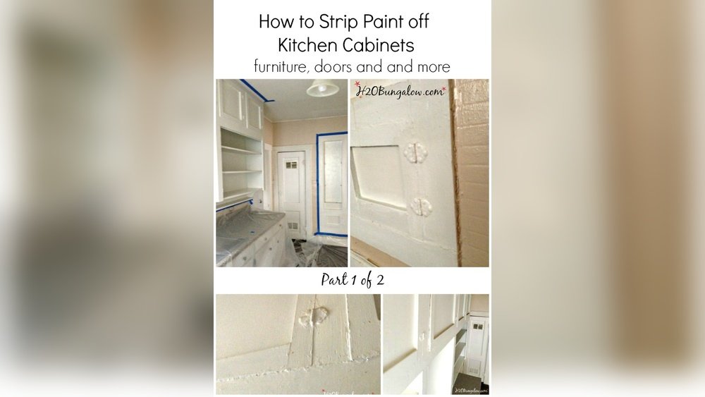 How To Strip Painted Kitchen Cabinets