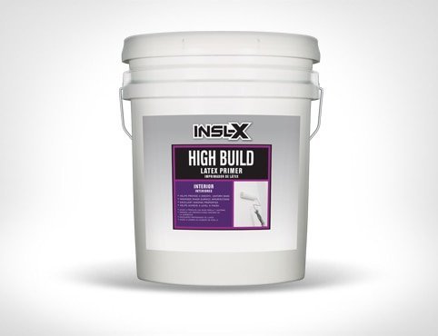 A smooth drywall wall prepared for paint with high-quality primer for a level 5 finish.