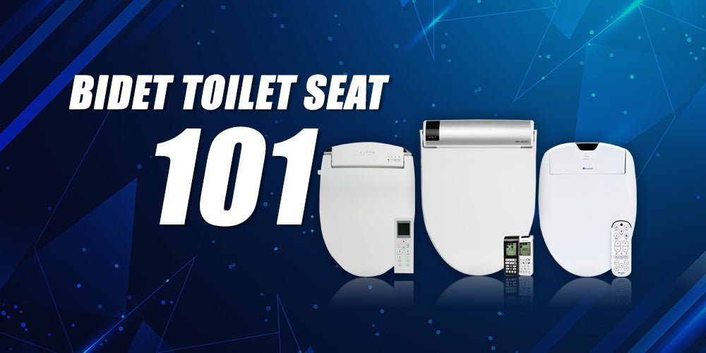 Modern self-cleaning bidet toilet seat installed in a bright and minimalist luxury bathroom.