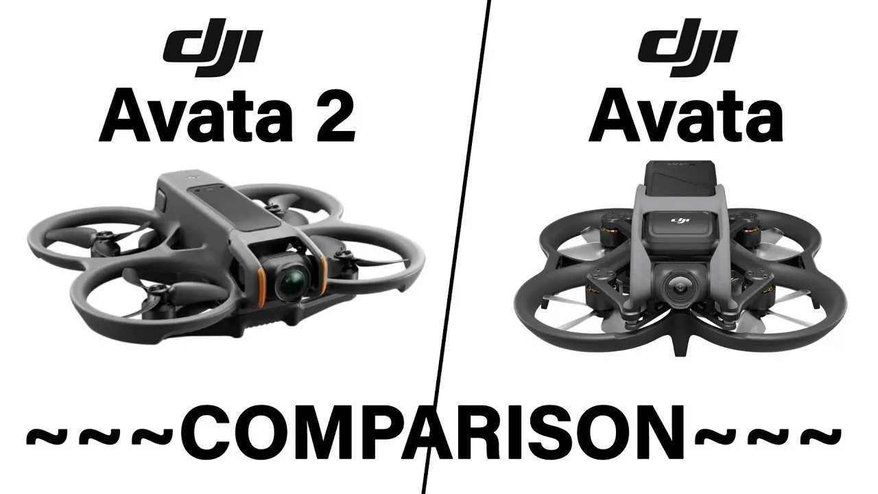 A DJI Avata 2 drone hovering with precision in a natural outdoor setting.