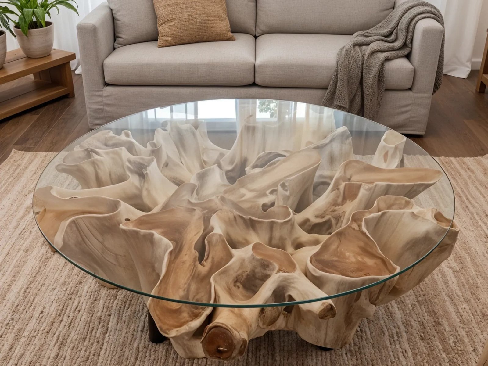 Essential supplies for decorating a glass tabletop laid out on a clean surface.