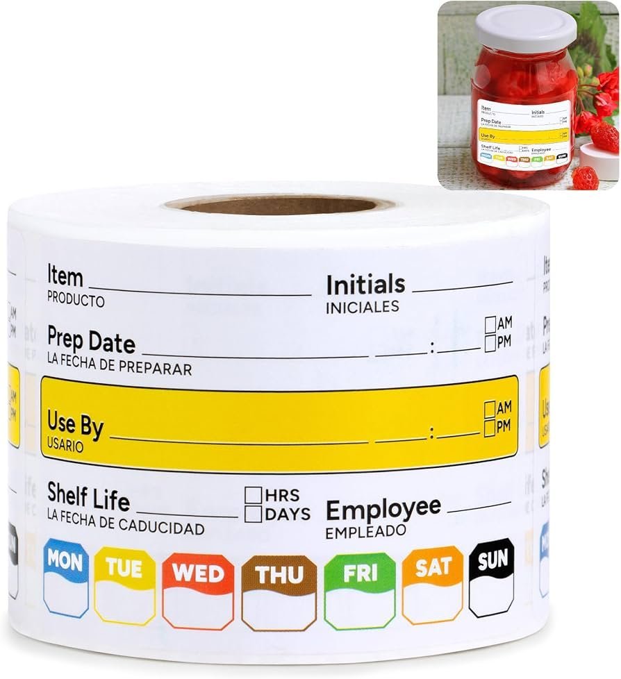 Comparing ineffective paper sticky notes with durable painter's tape for freezer labeling.