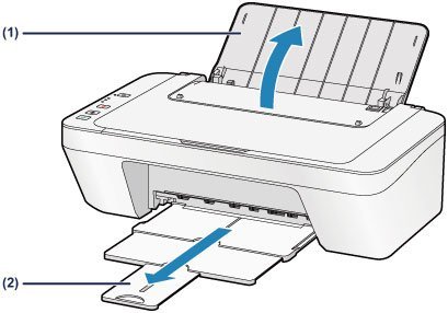 Adjusting the paper feed tray guides for different types of printer paper.