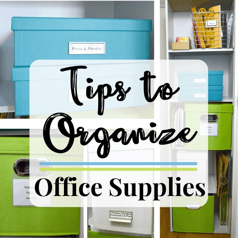 Hands wiping down an empty shelf inside an office cabinet to prepare for organization.