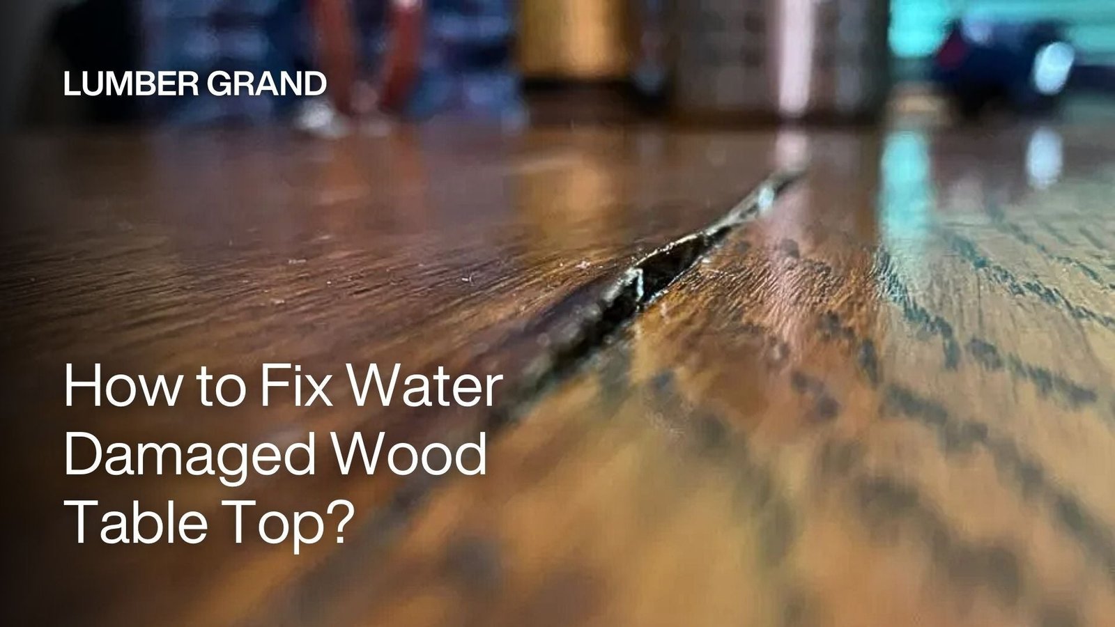 Applying epoxy wood filler to repair a hole in an MDF table.