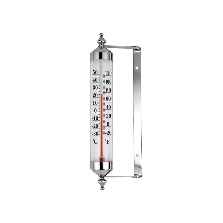 Maintaining an outdoor thermometer by cleaning the vents to ensure long-term device performance.