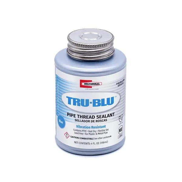 Anaerobic sealant applied to a secure industrial air compressor hose connector.