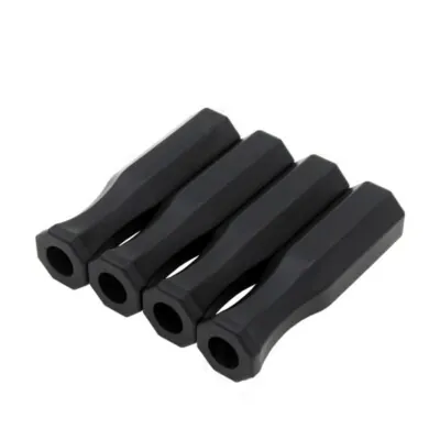 Assorted foosball grip wraps and accessories arranged on a table.