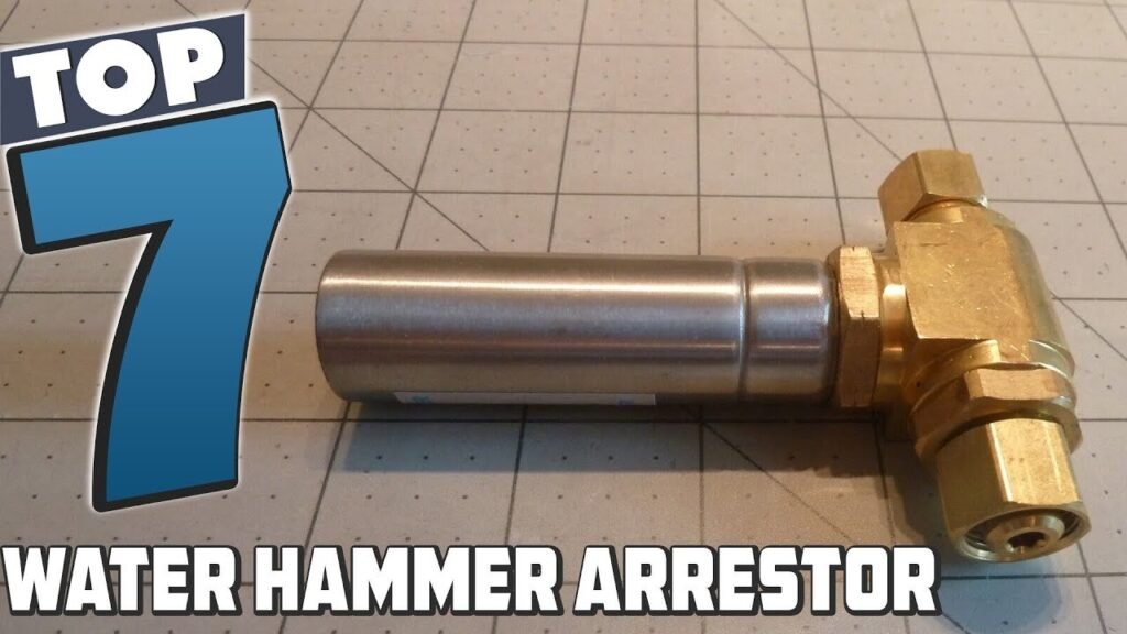 An assortment of high-quality water hammer arrestors displayed on a clean workshop table.