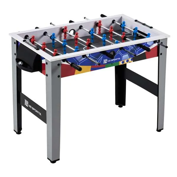 Barrington and Harrows foosball tables side by side