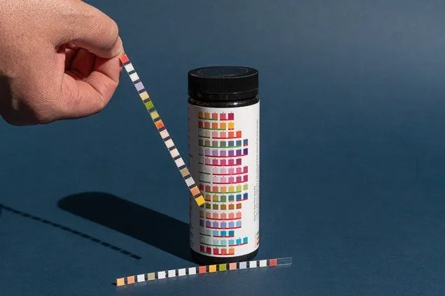 A calendar marked to remind a homeowner to perform a routine water test.