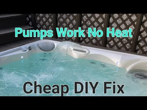 Clean spa equipment bay with protected sensor and careful water handling.