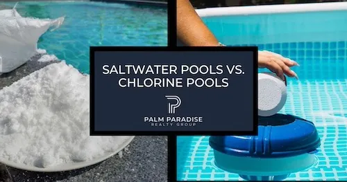Close-up of a modern saltwater chlorinator control panel near a pool.