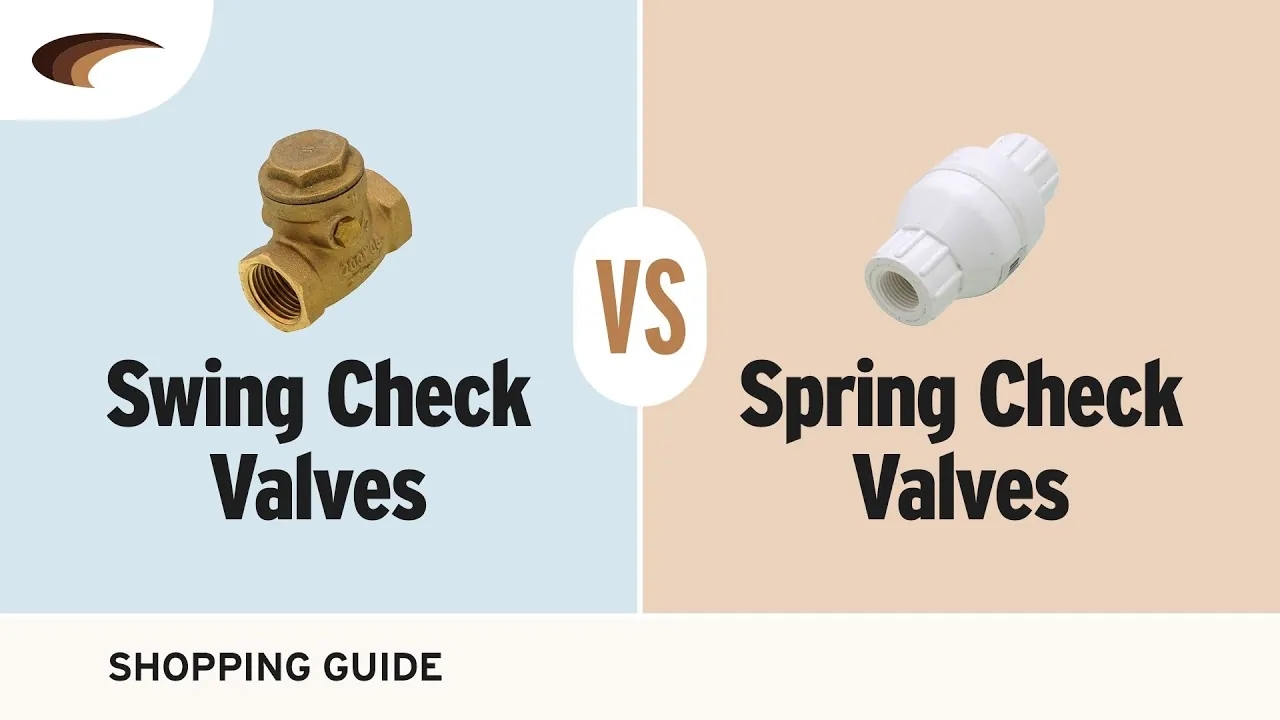 Close up of a spring-loaded check valve installed securely on a copper pipe system.