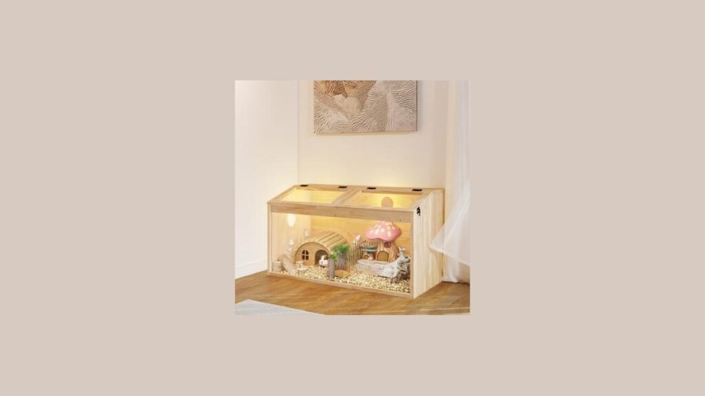 A collection of safe, natural woods suitable for building a healthy hamster cage.