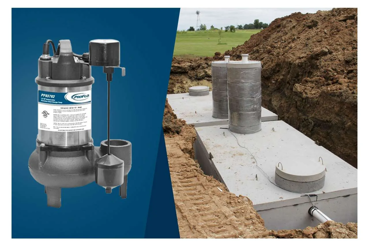 A compact Myers ME40 effluent pump sitting on a utility room floor.