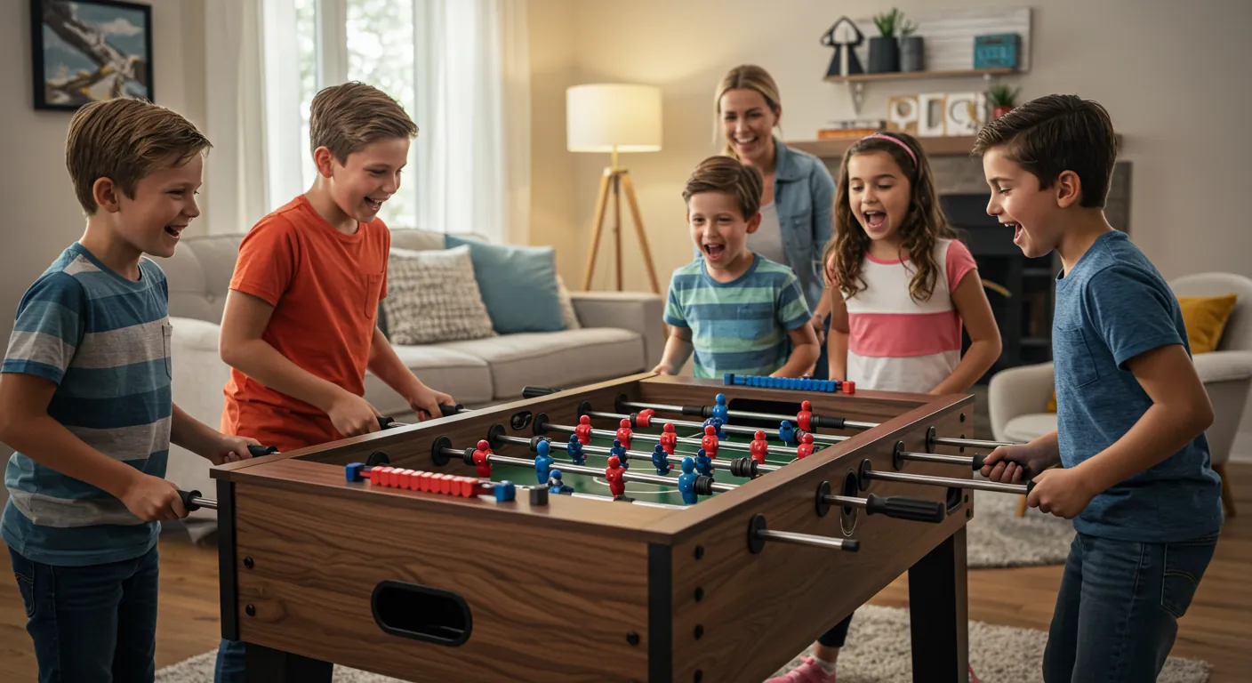 Comparing foosball table sizes to choose right setup for space