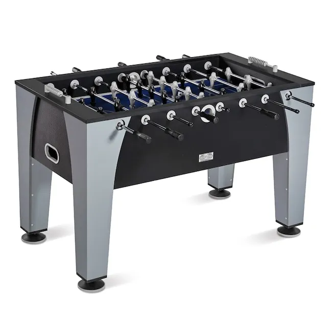 Comparison of three different foosball table brands side by side