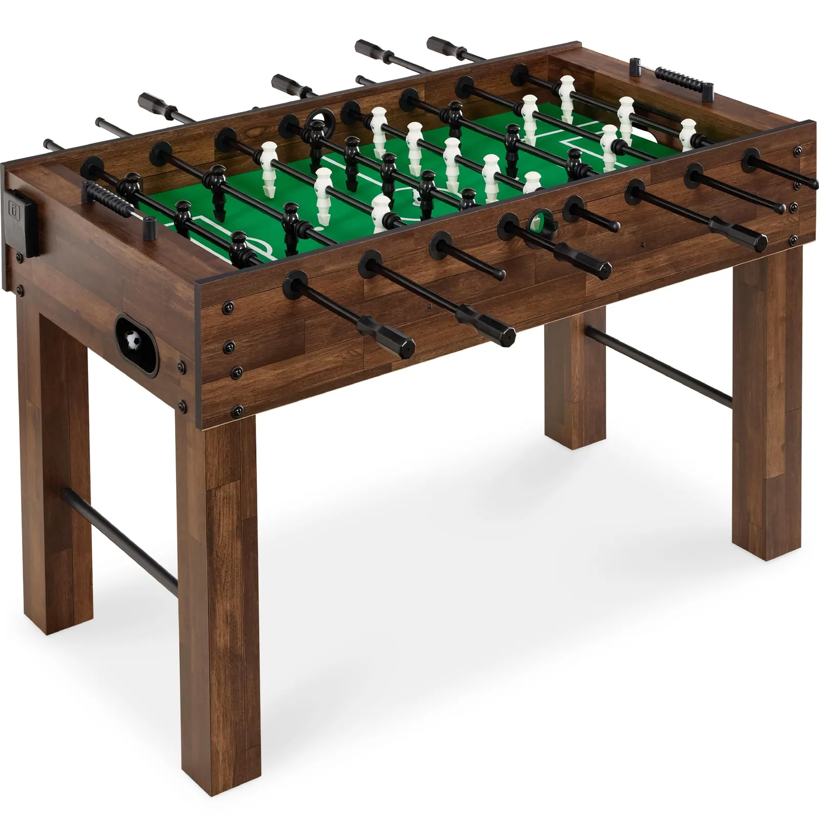 Comparison of two different foosball table styles and brands